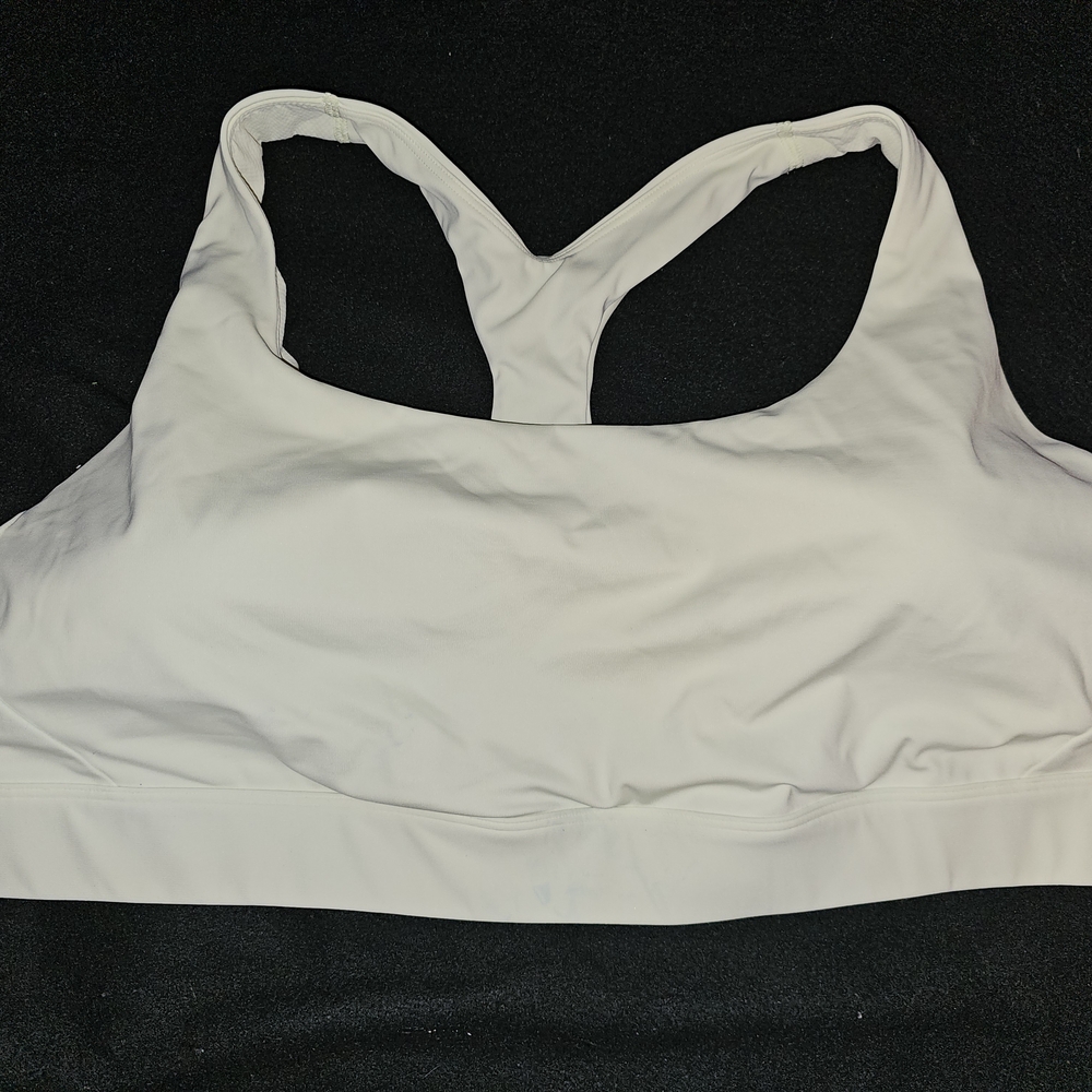 Light Green Women's White Sports Bra
